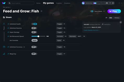 Feed and Grow: Fish Cheats & Trainers for PC .